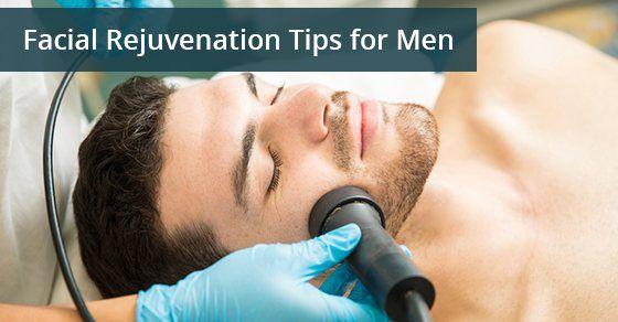 man getting facial rejuvenation